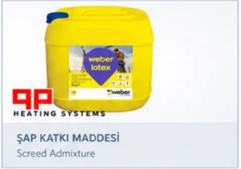 QP Yerden Isıtma Şap Katkı Maddesi